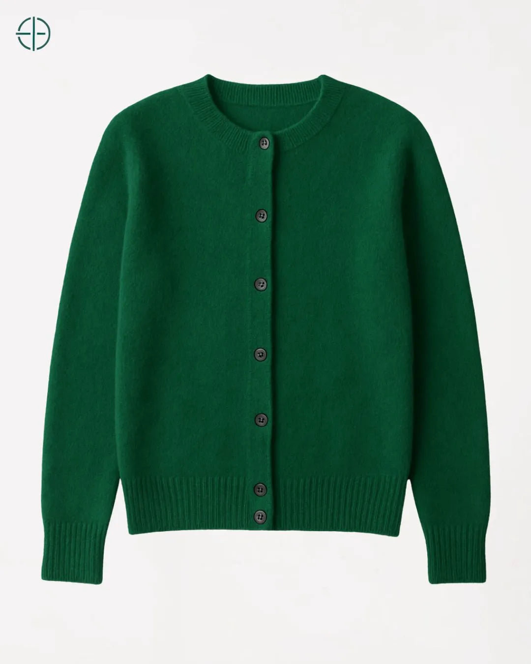 Suéter de Botões Gola Redonda 100% Caxemira | Rest Money™