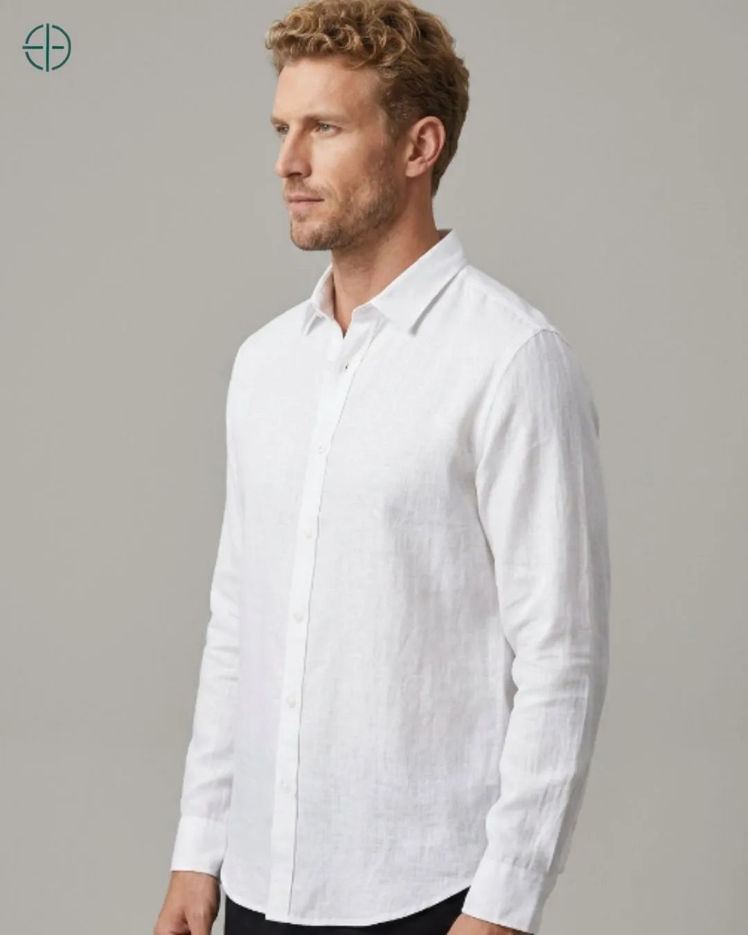 Camisa 100% Linho Masculina Sem Bolso | Rest Money™