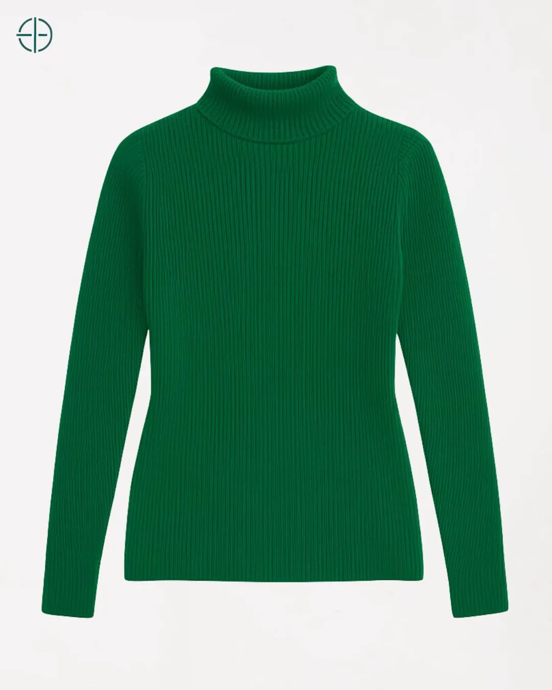Suéter Gola Alta Canelado Slim 100% Caxemira | Rest Money™