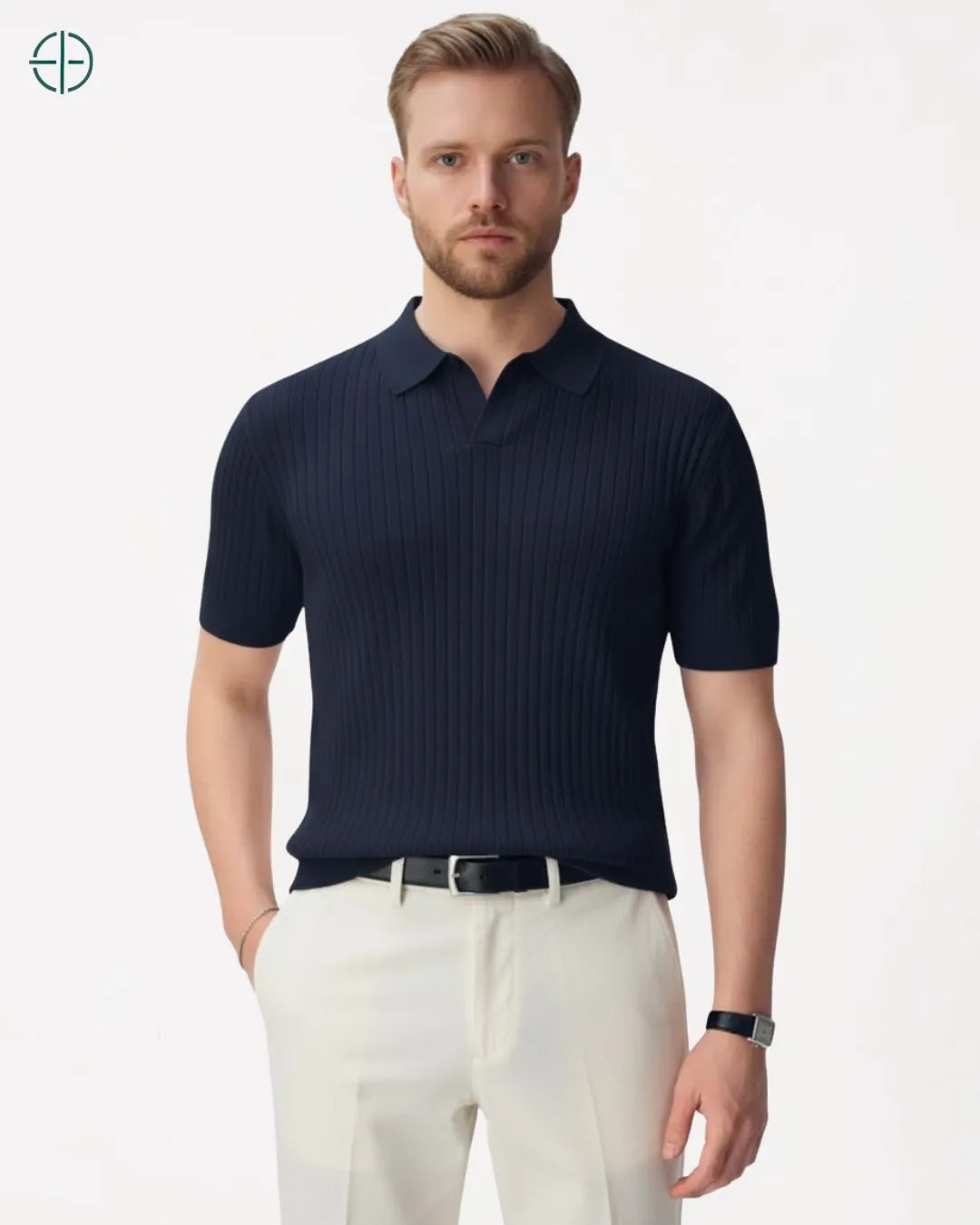 Camisa em Malha Cor Sólida | Rest Money™