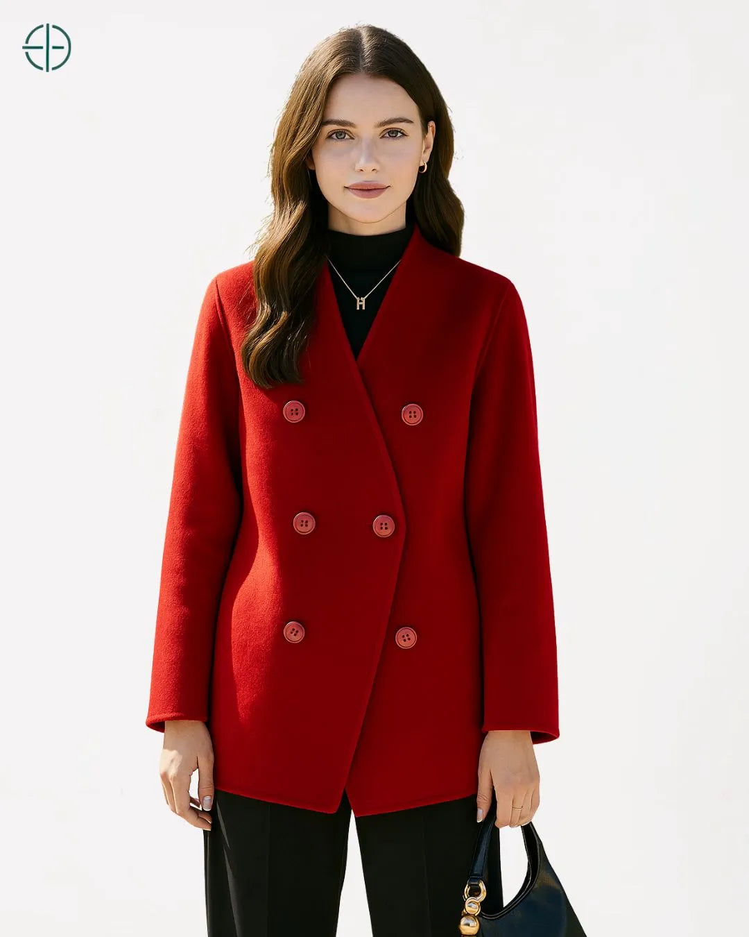 Blazer Transpassado Gola V 100% Caxemira | Rest Money™