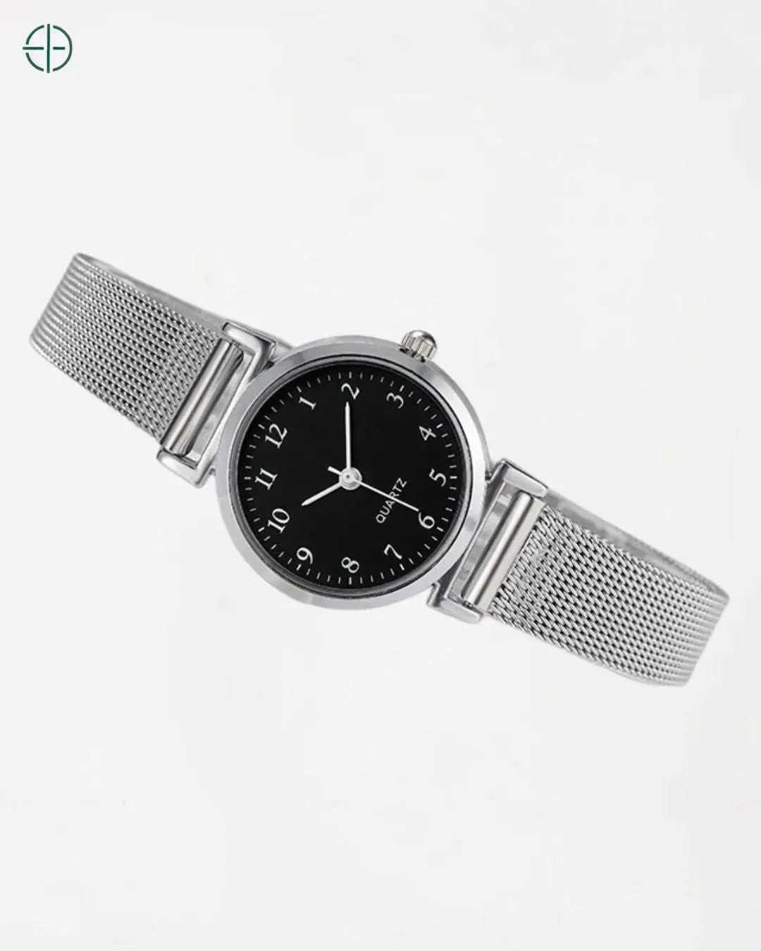 Relógio De Malha Feminino Preto | Rest Money™