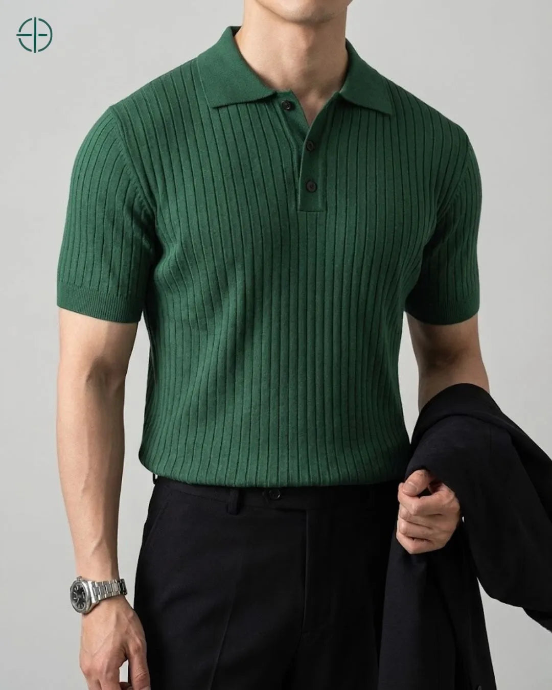 Polo 3 Botões Canelada | Rest Money™