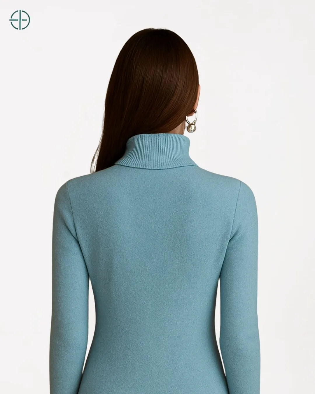 Suéter Feminino Gola Alta 100% Caxemira | Rest Money™