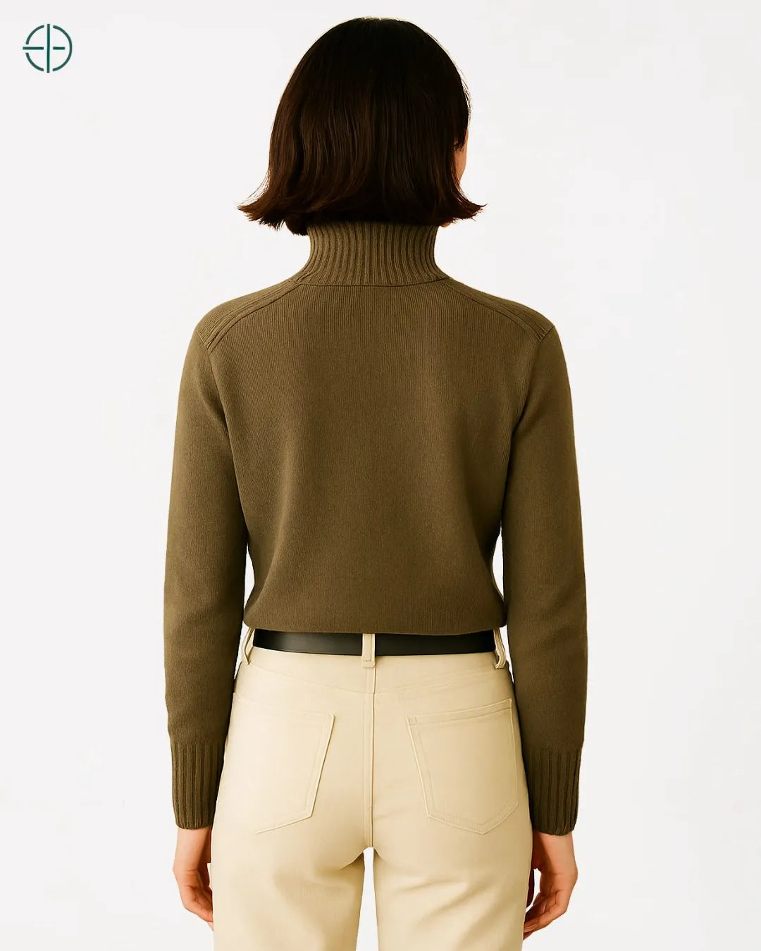 Jaqueta com Zíper e Bolso Frontal 100% Caxemira | Rest Money™