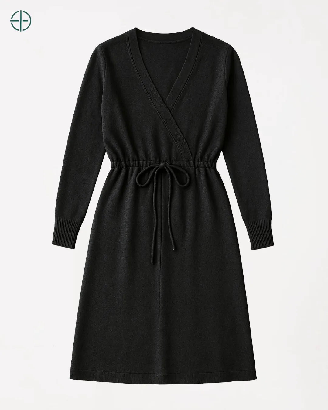 Vestido Transpassado com Amarração 100% Caxemira | Rest Money™