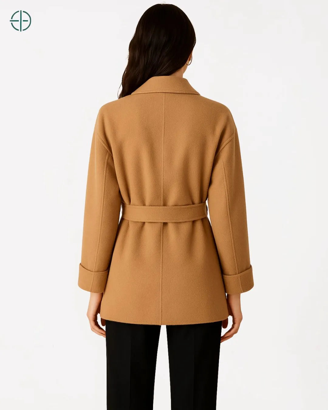 Blazer Longo com Cinto 100% Caxemira | Rest Money™