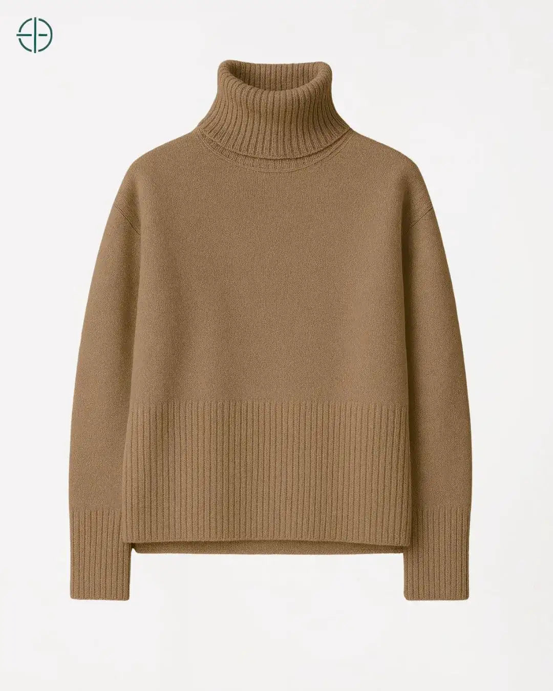 Suéter Gola Alta Oversized 100% Caxemira | Rest Money™