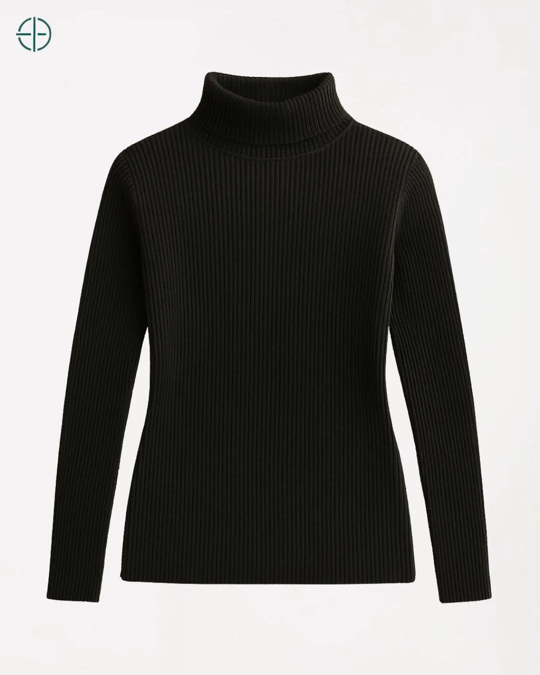 Suéter Gola Alta Canelado Slim 100% Caxemira | Rest Money™