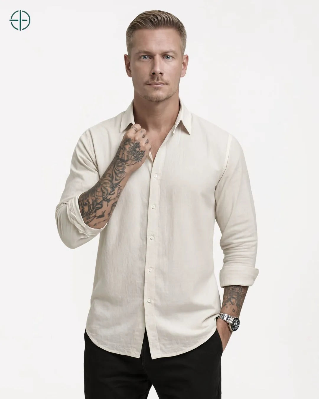 Camisa 100% Viscolinho Masculina Manga Longa | Rest Money™