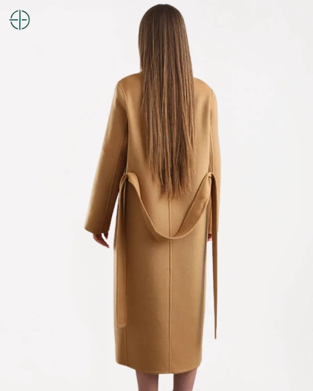 Sobretudo Transpassado com Cinto 100% Caxemira | Rest Money™