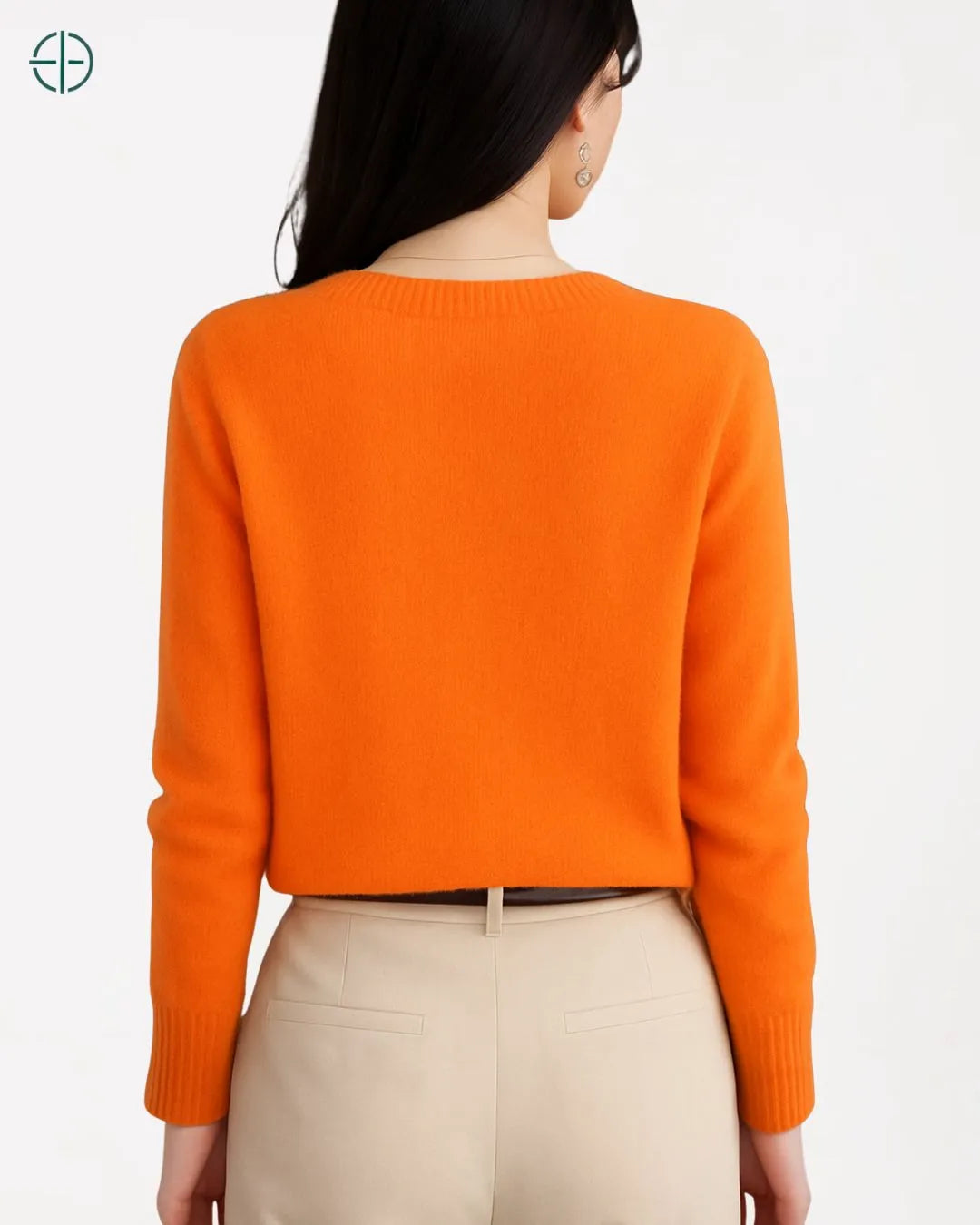 Suéter de Botões Gola Redonda 100% Caxemira | Rest Money™