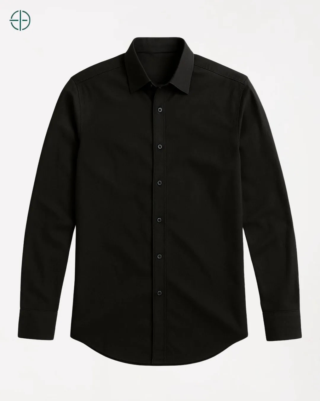 Camisa Social Masculina Slim Fit Manga Longa Preto | Rest Money™