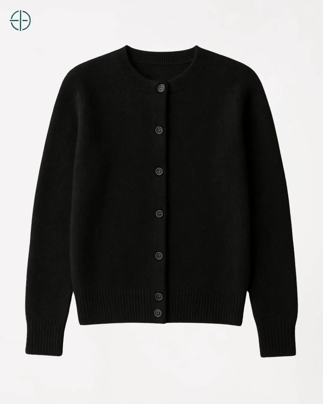 Suéter de Botões Gola Redonda 100% Caxemira | Rest Money™