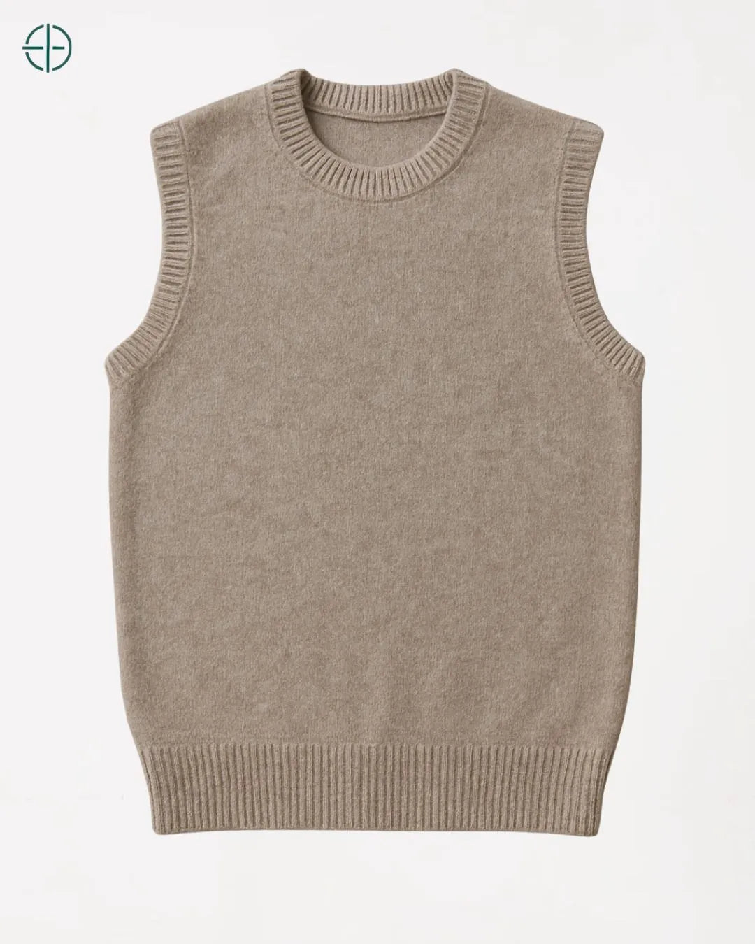 Colete Gola Alta 100% Caxemira | Rest Money™
