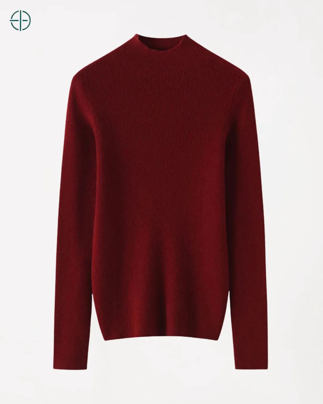 Suéter Gola Alta Canelado 100% Caxemira | Rest Money™