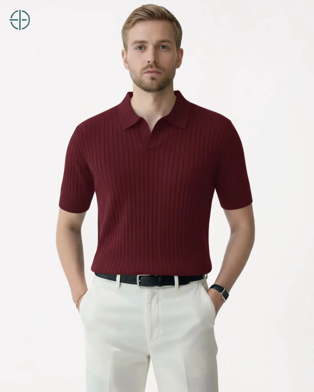 Camisa em Malha Cor Sólida | Rest Money™