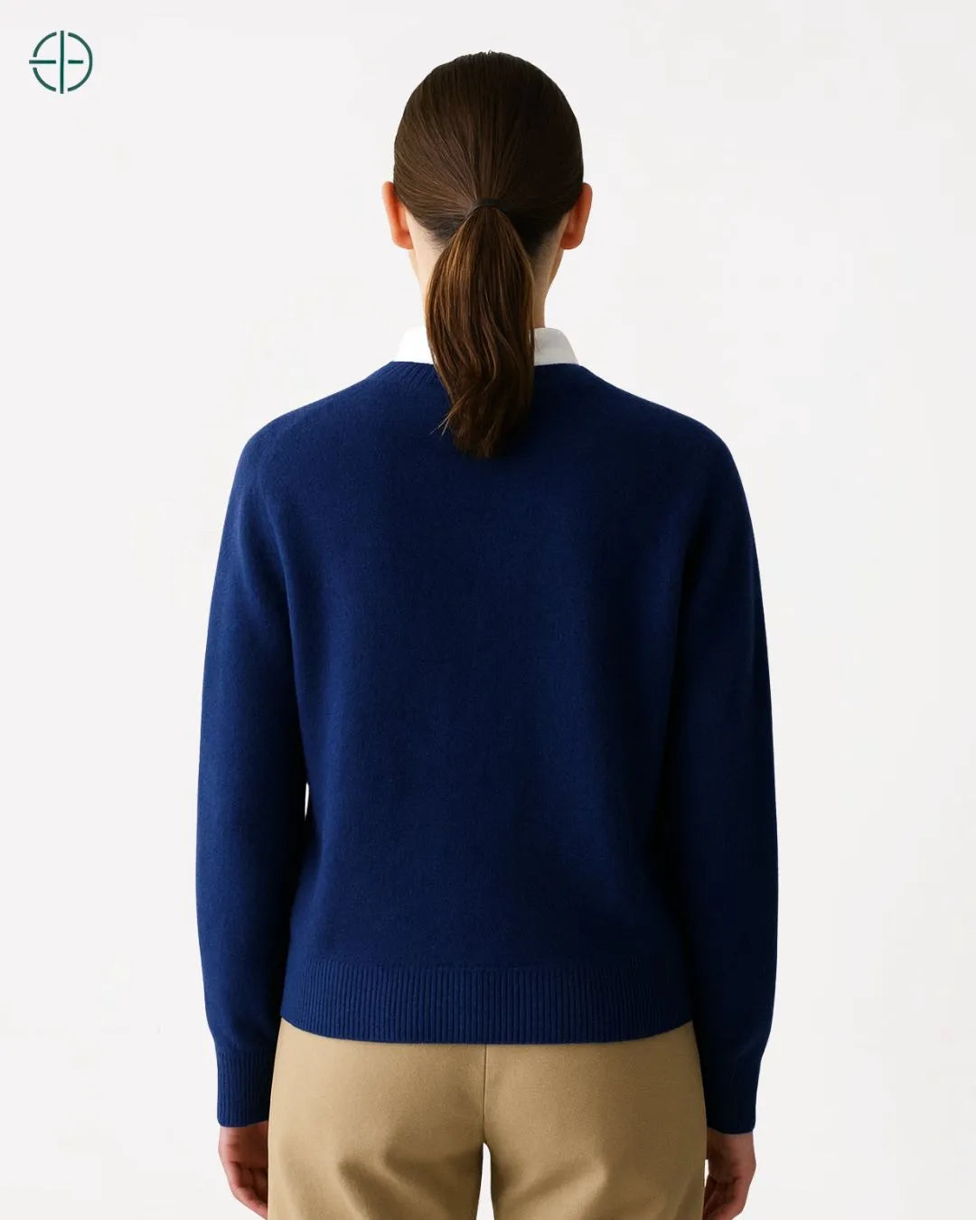 Suéter Feminino Gola Redonda 100% Caxemira | Rest Money™