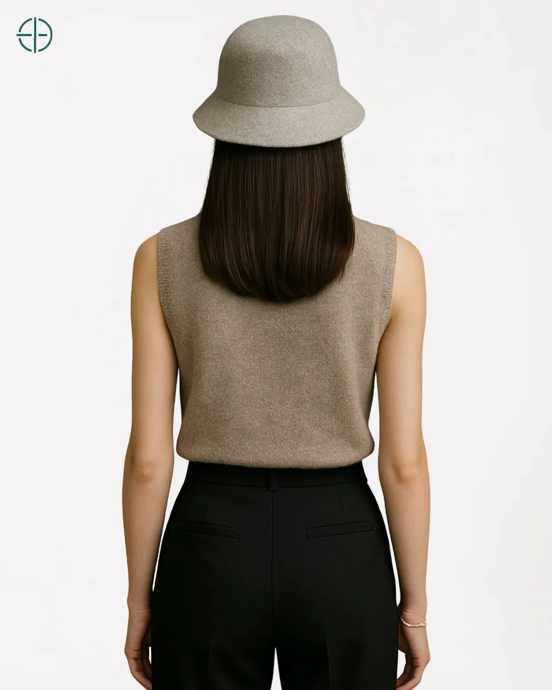 Colete Gola Alta 100% Caxemira | Rest Money™