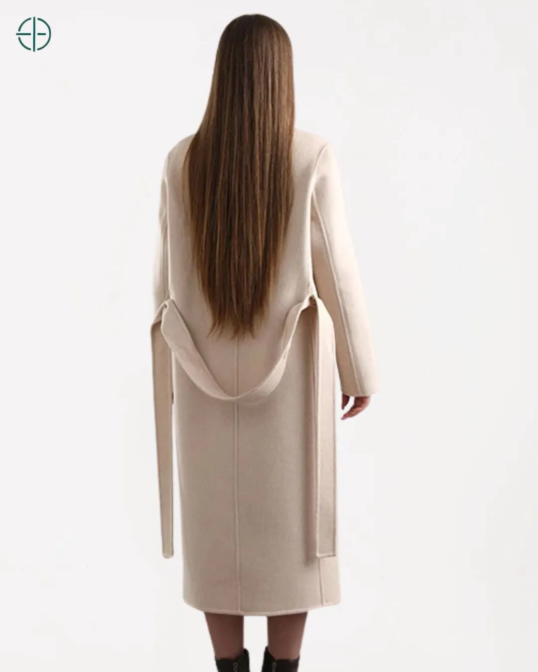 Sobretudo Transpassado com Cinto 100% Caxemira | Rest Money™