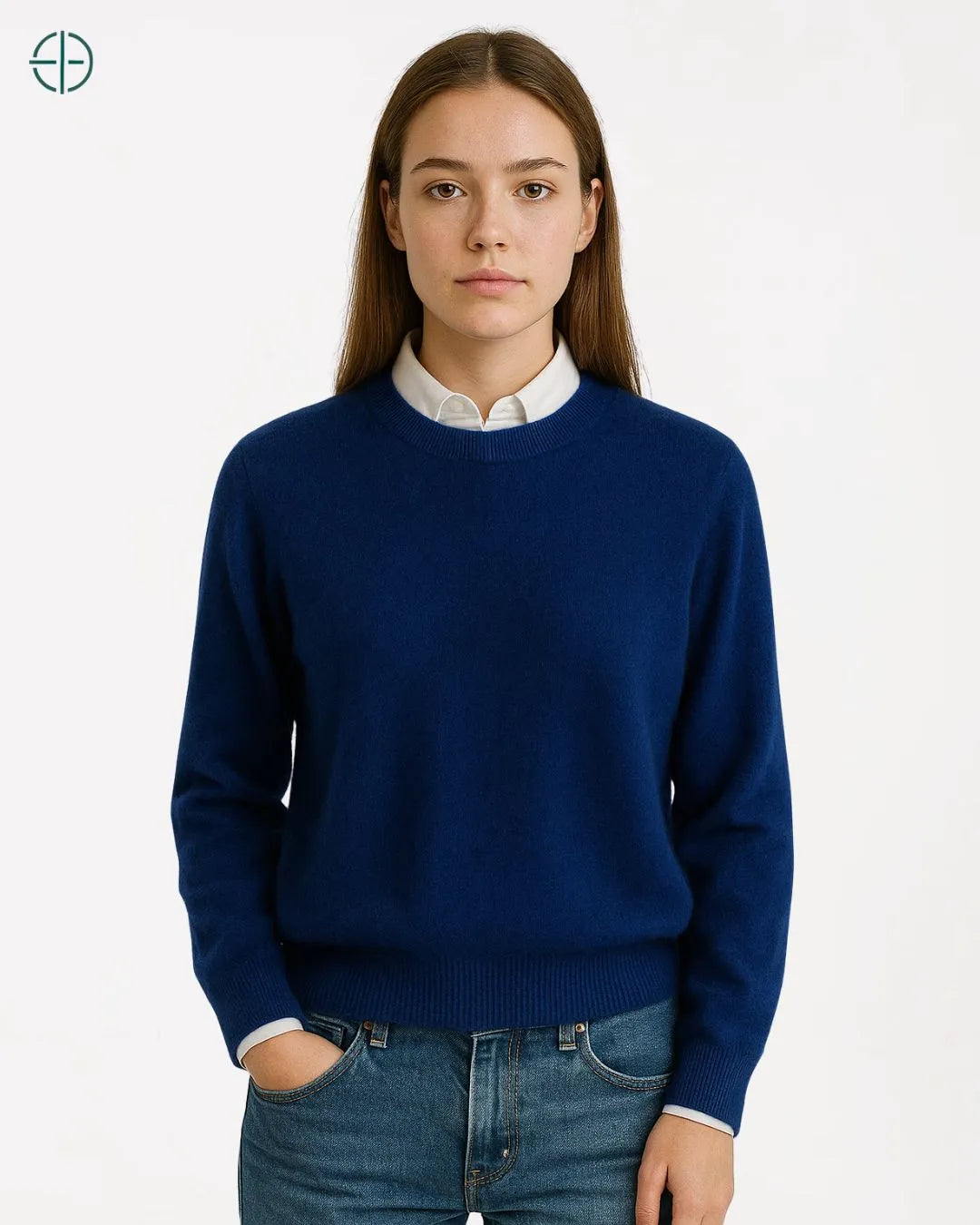 Suéter Feminino Gola Redonda 100% Caxemira | Rest Money™