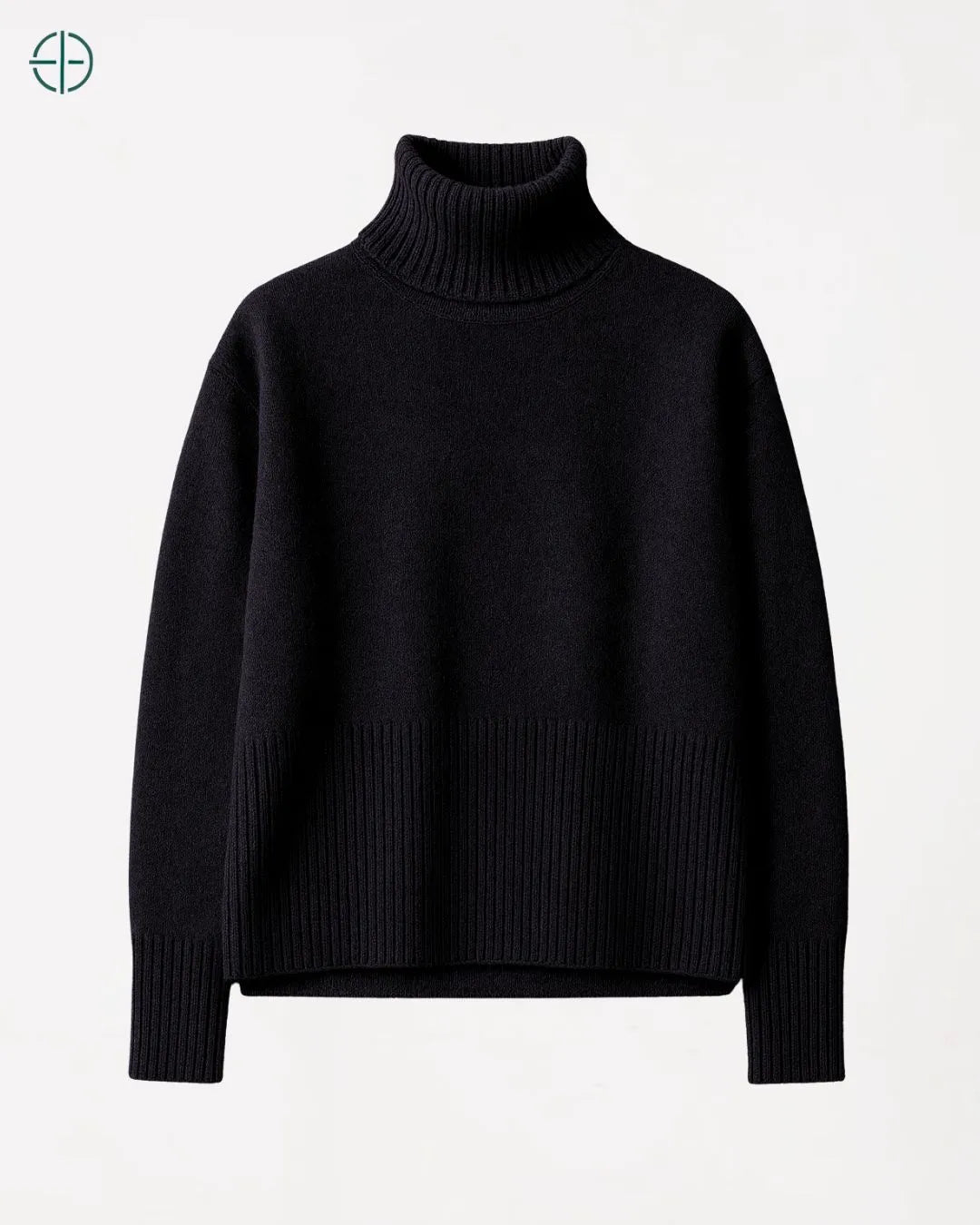 Suéter Gola Alta Oversized 100% Caxemira | Rest Money™