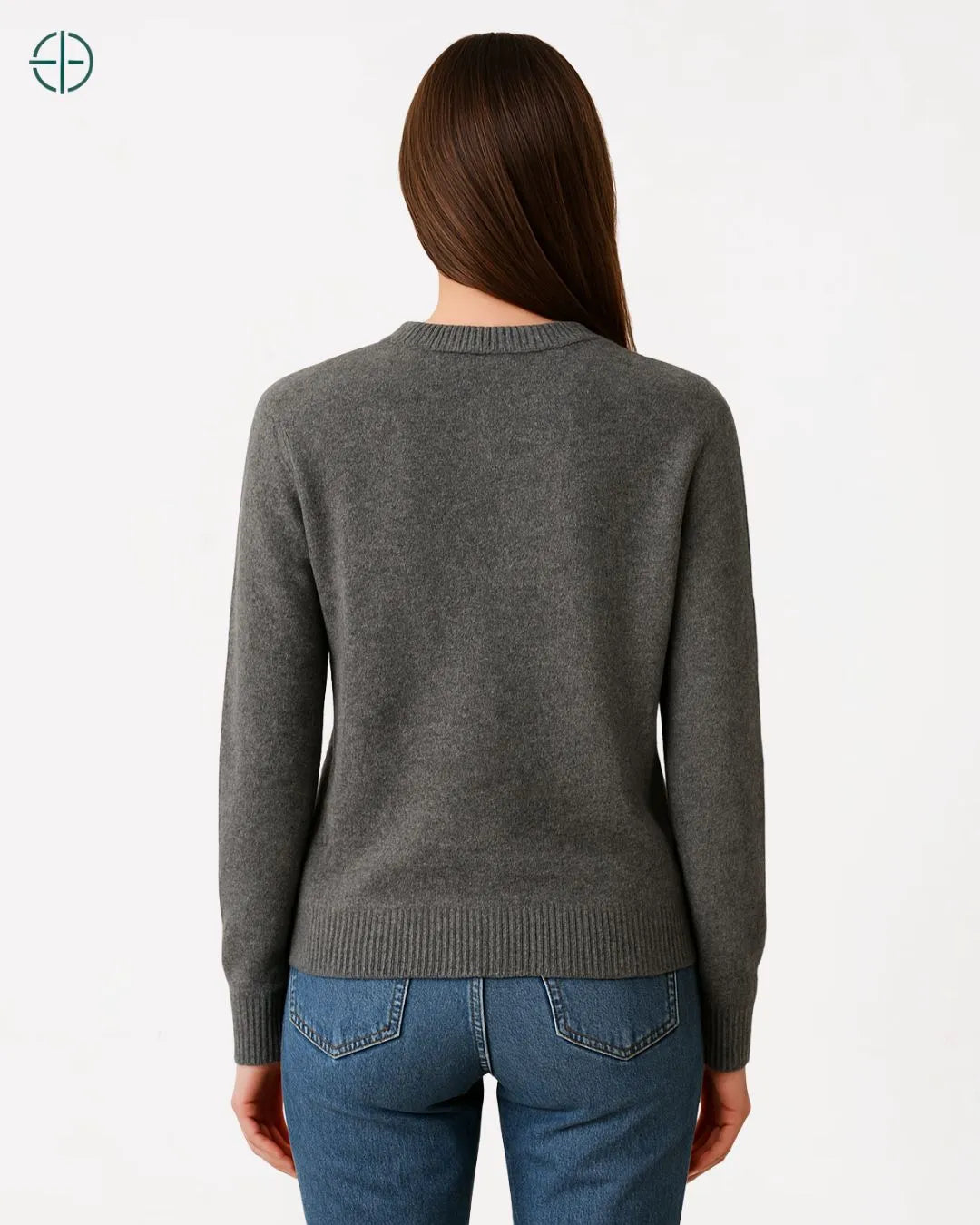 Suéter Feminino Gola Redonda 100% Caxemira | Rest Money™