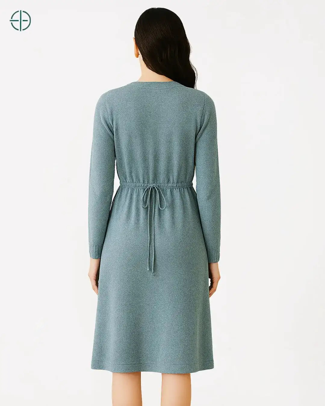 Vestido Transpassado com Amarração 100% Caxemira | Rest Money™