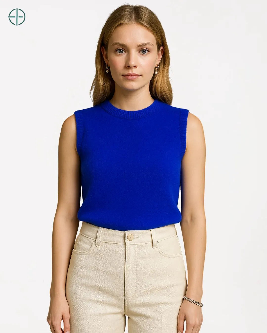 Colete Gola Alta 100% Caxemira | Rest Money™