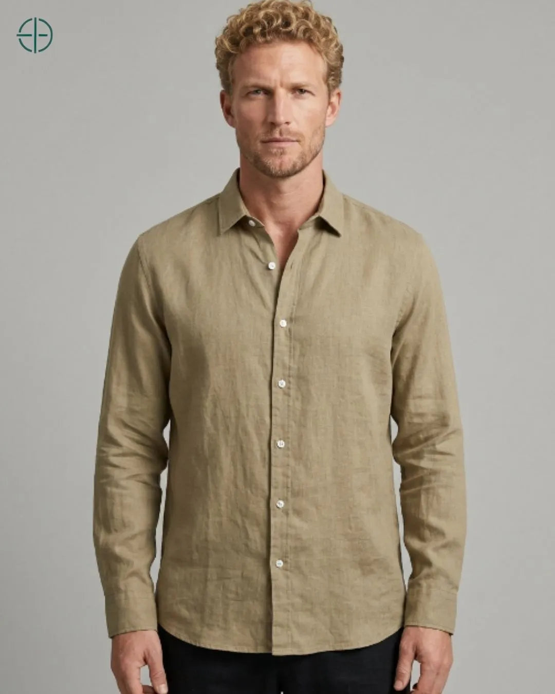 Camisa 100% Linho Masculina Sem Bolso | Rest Money™