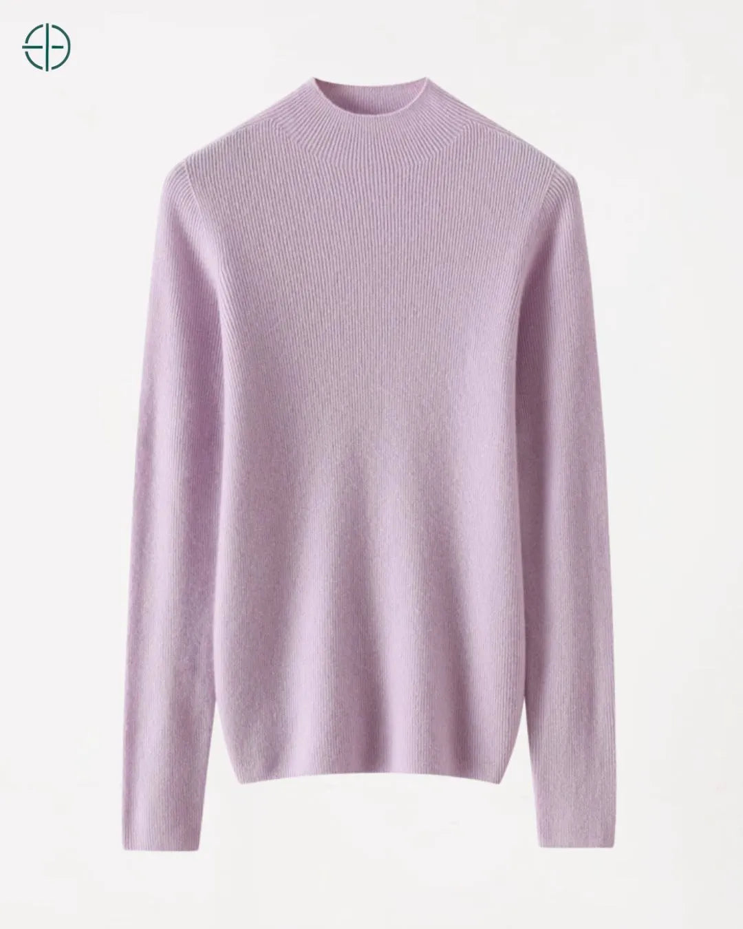 Suéter Gola Alta Canelado 100% Caxemira | Rest Money™