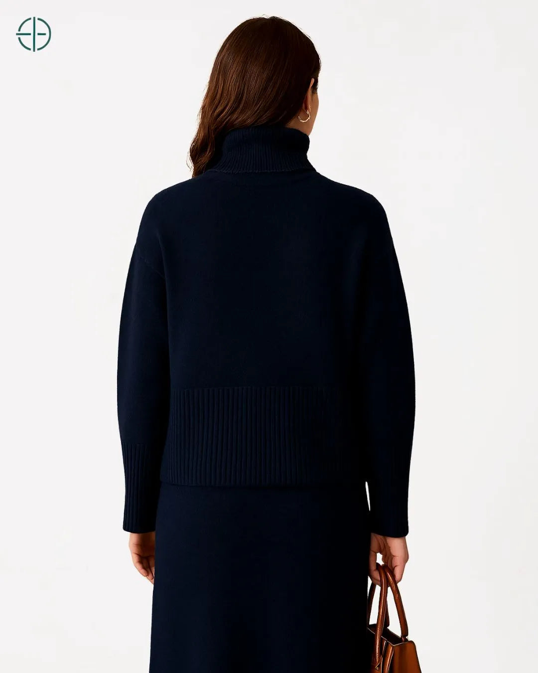 Suéter Gola Alta Oversized 100% Caxemira | Rest Money™