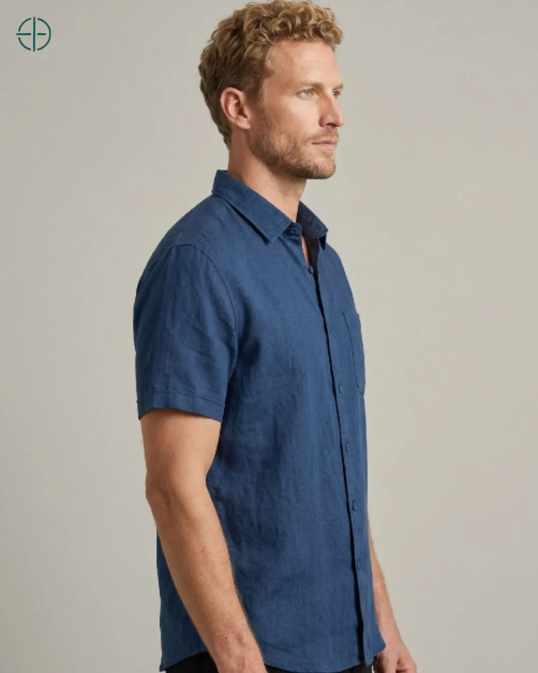 Camisa 100% Linho Belga Manga Curta | Rest Money™