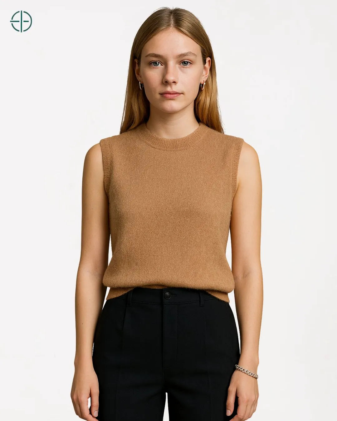 Colete Gola Alta 100% Caxemira | Rest Money™