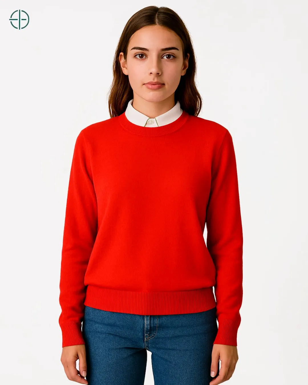 Suéter Feminino Gola Redonda 100% Caxemira | Rest Money™