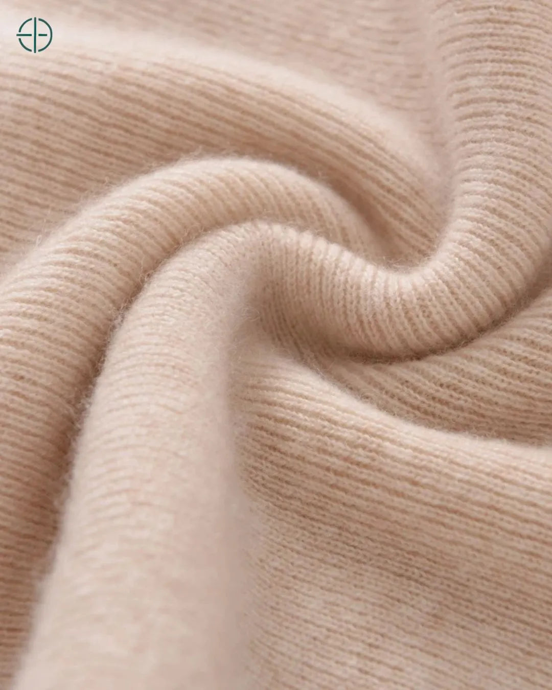 Suéter Gola Alta Canelado 100% Caxemira | Rest Money™