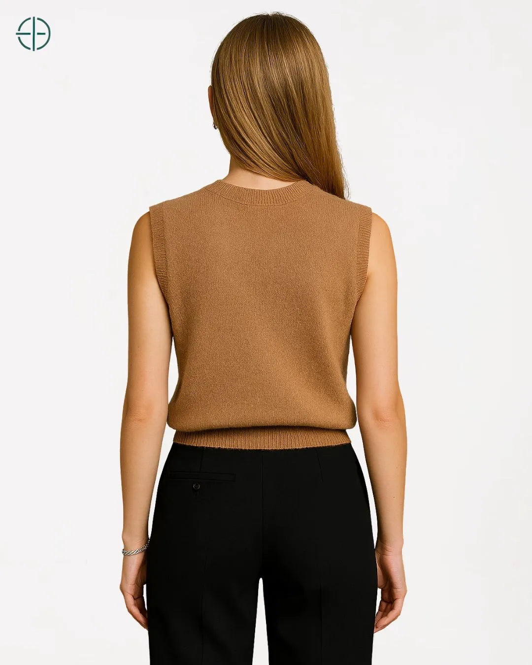 Colete Gola Alta 100% Caxemira | Rest Money™