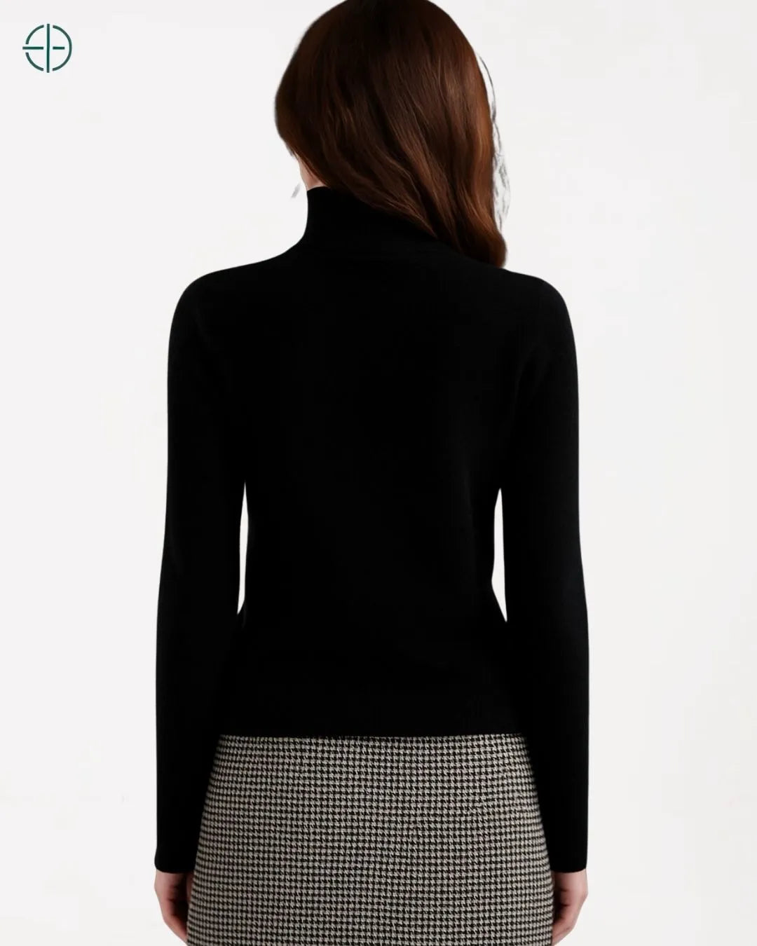 Suéter Feminino Gola Alta 100% Caxemira | Rest Money™