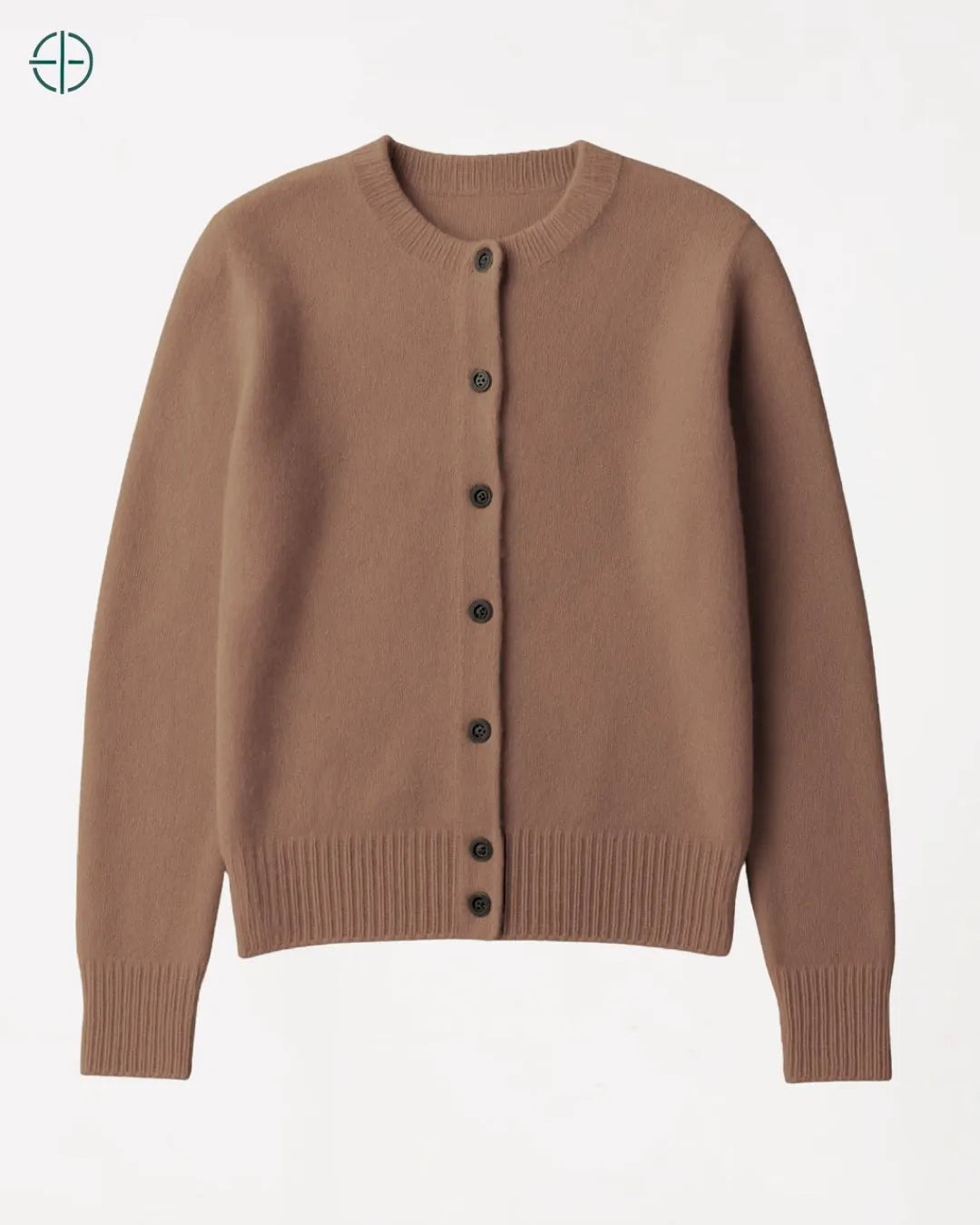 Suéter de Botões Gola Redonda 100% Caxemira | Rest Money™