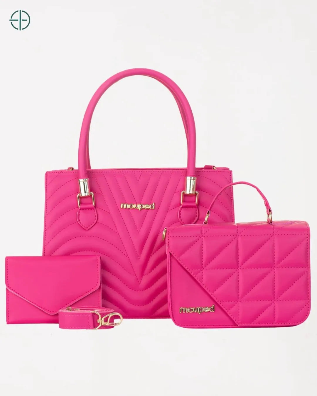 Kit 2 Bolsas Transversal + Carteira Pink | Rest Money™