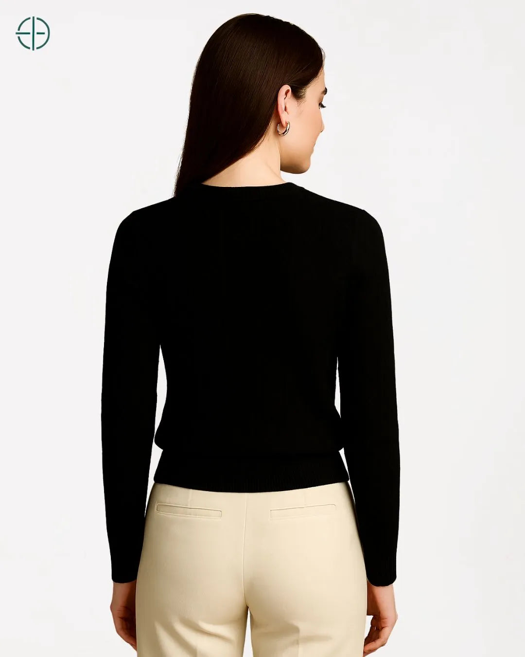 Suéter Gola Redonda Texturizado 100% Caxemira | Rest Money™