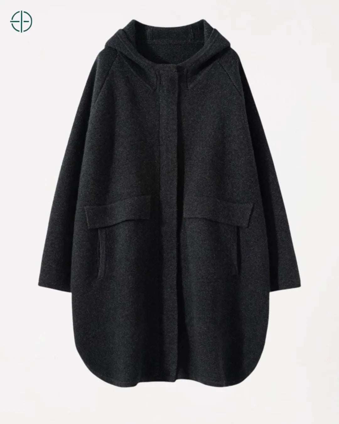 Casaco Longo com Capuz 100% Caxemira | Rest Money™