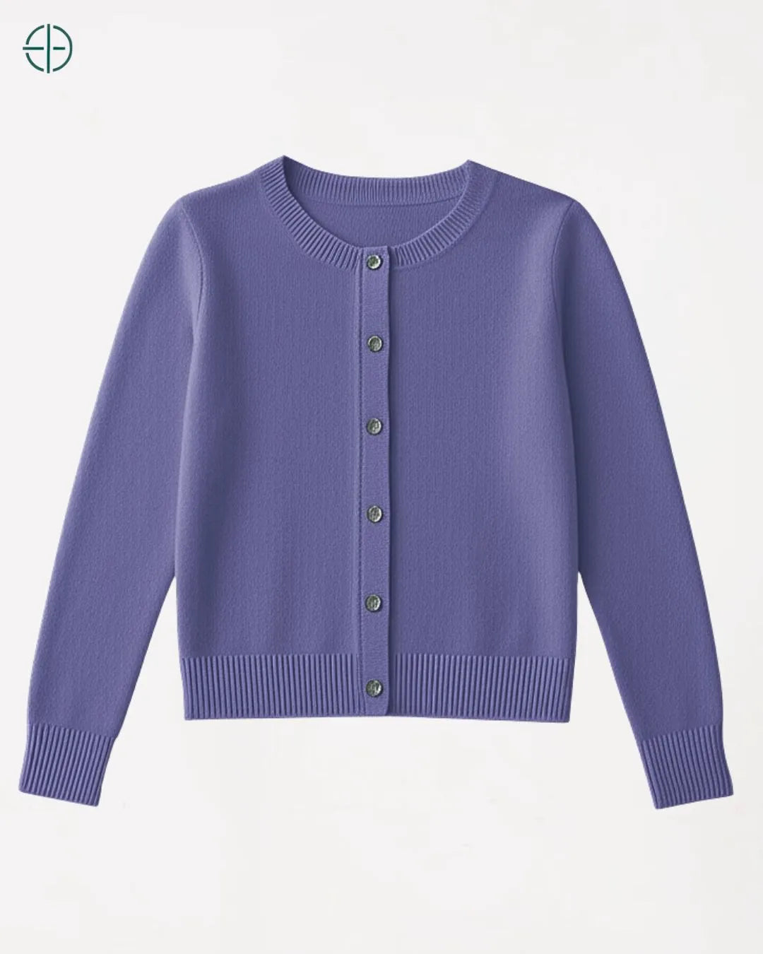 Suéter de Botões Gola Redonda 100% Caxemira | Rest Money™