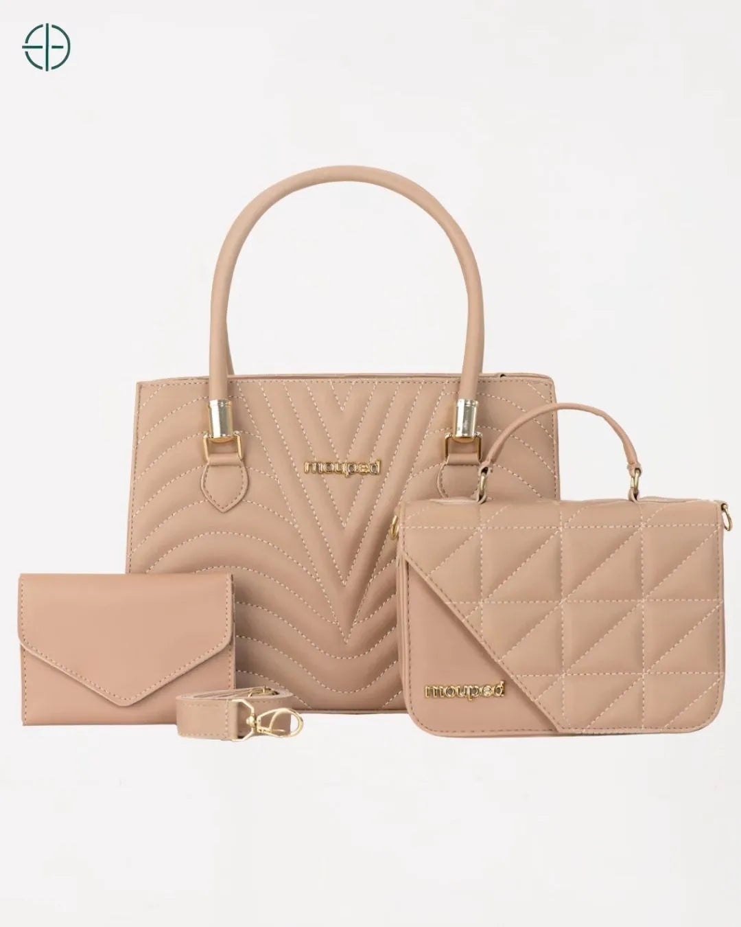 Kit 2 Bolsas Transversal + Carteira Nude | Rest Money™