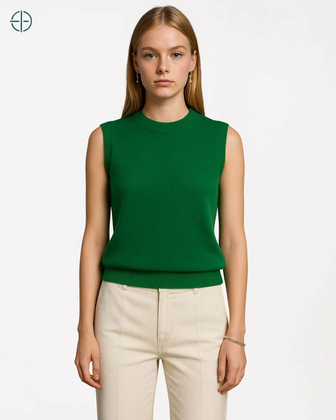 Colete Gola Alta 100% Caxemira | Rest Money™