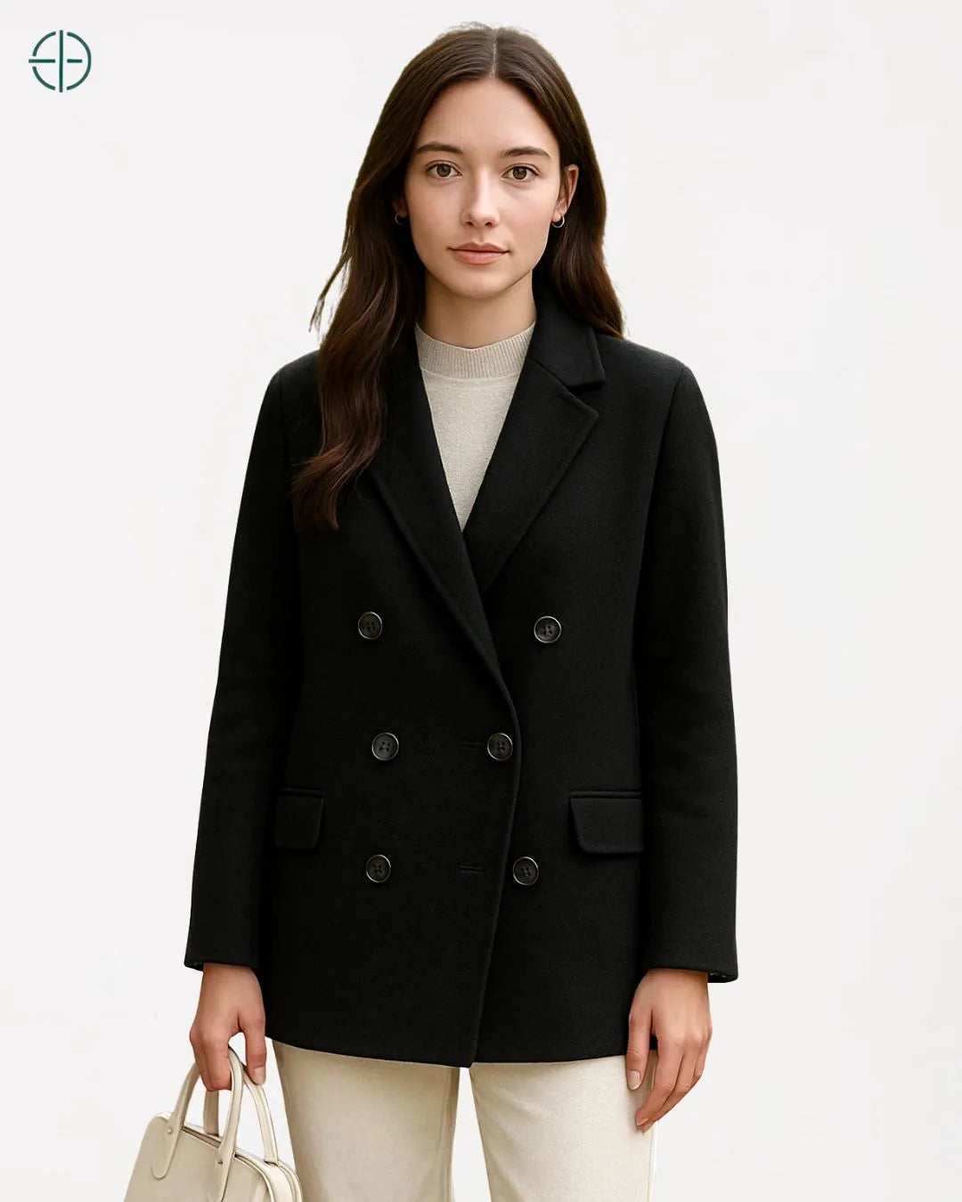 Blazer Transpassado Gola V 100% Caxemira | Rest Money™