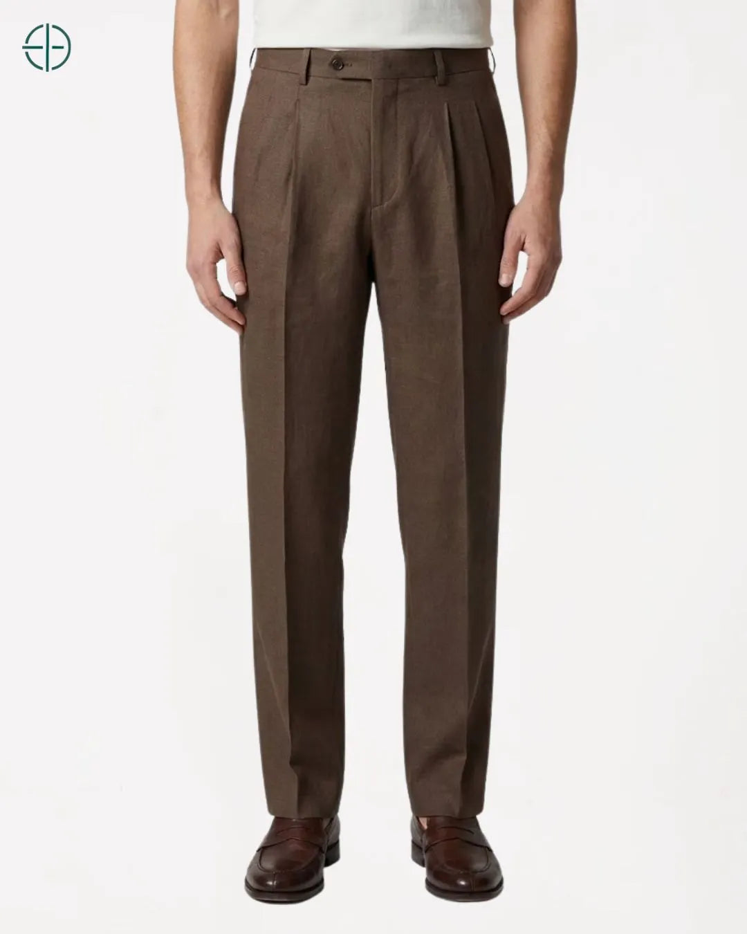 Calça de Alfaiataria Executiva Marrom | Rest Money™
