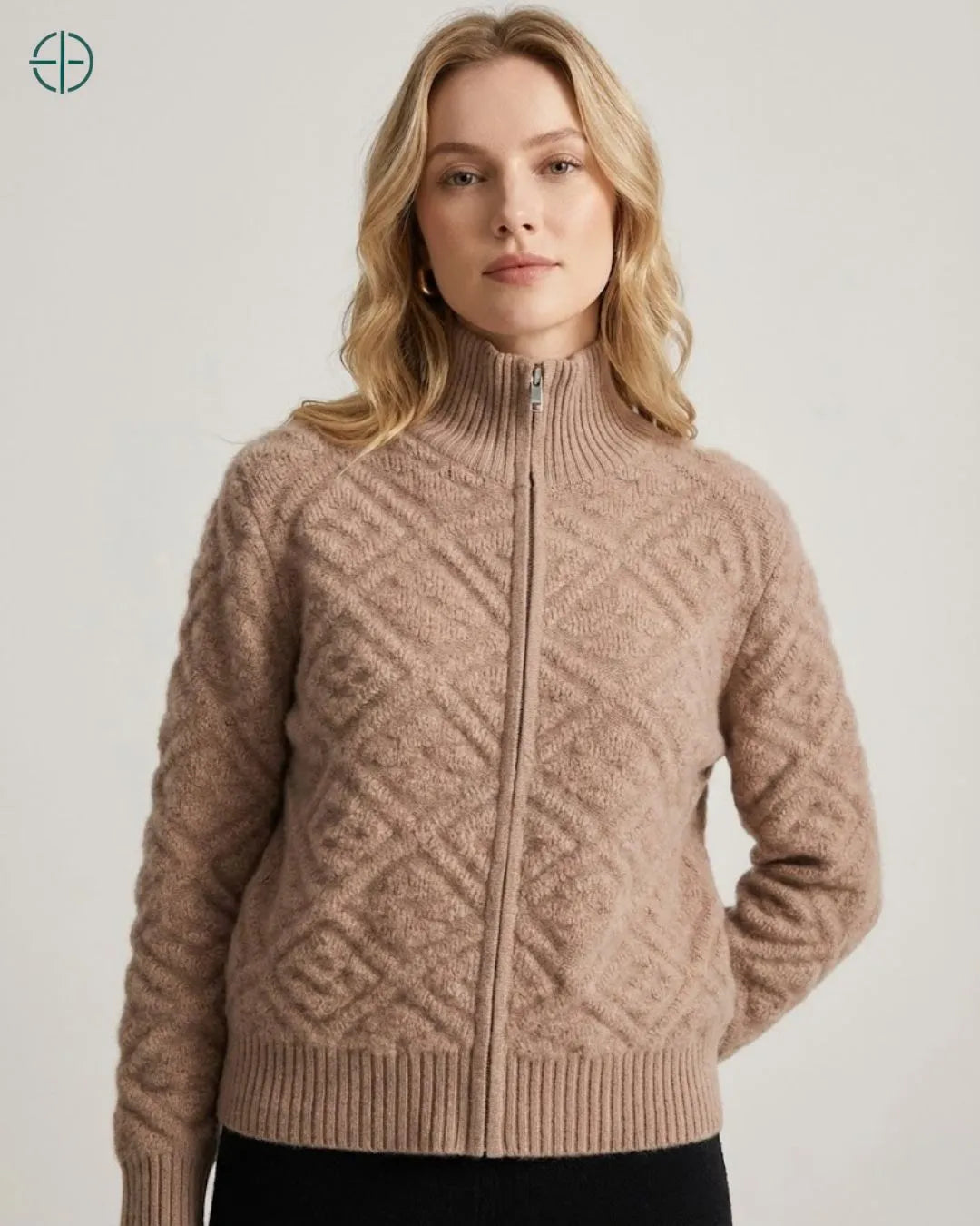 Suéter Feminino Florença Camelo 100% Cashmere | Rest Money™
