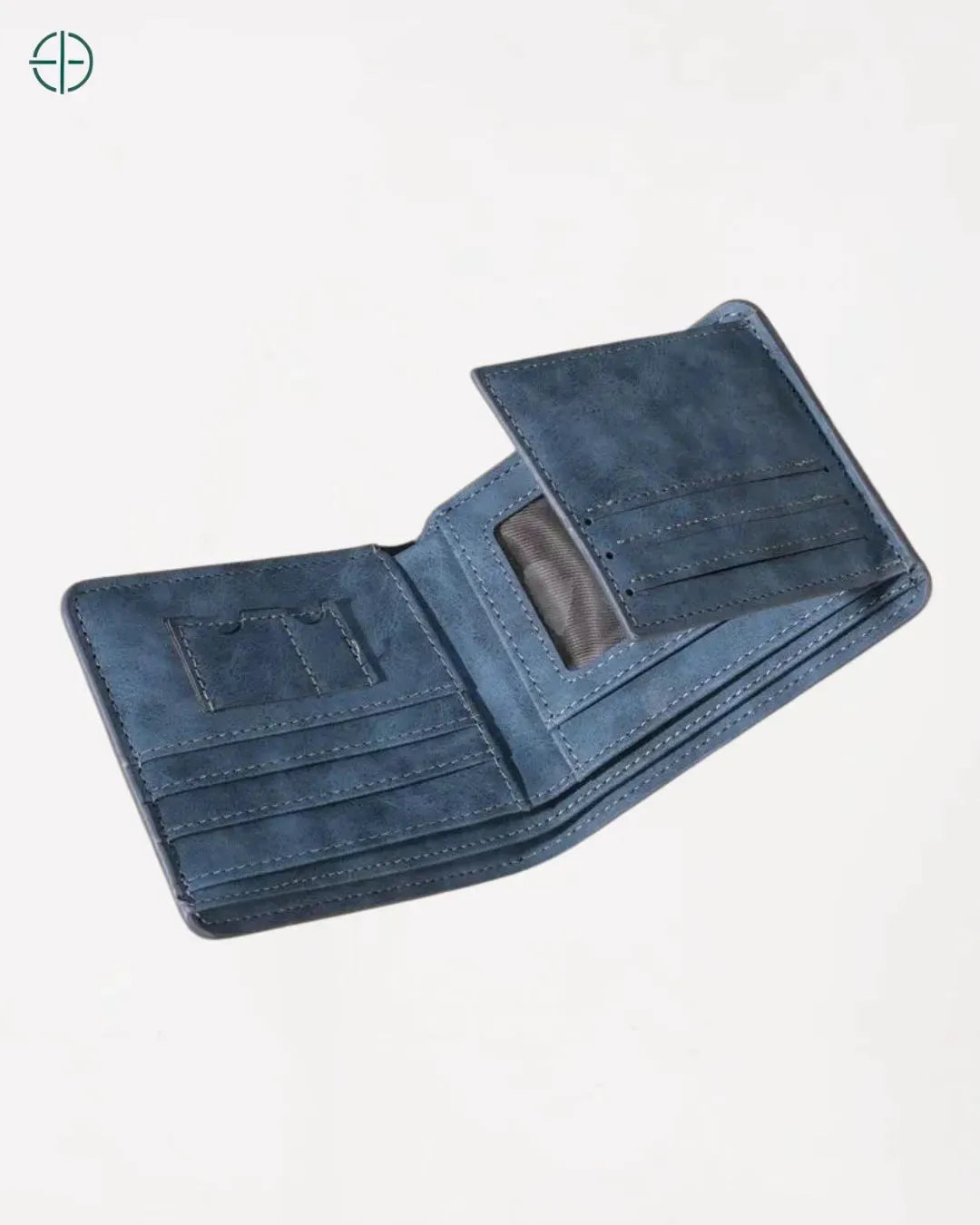 Carteira de Couro Vintage Azul | Rest Money™