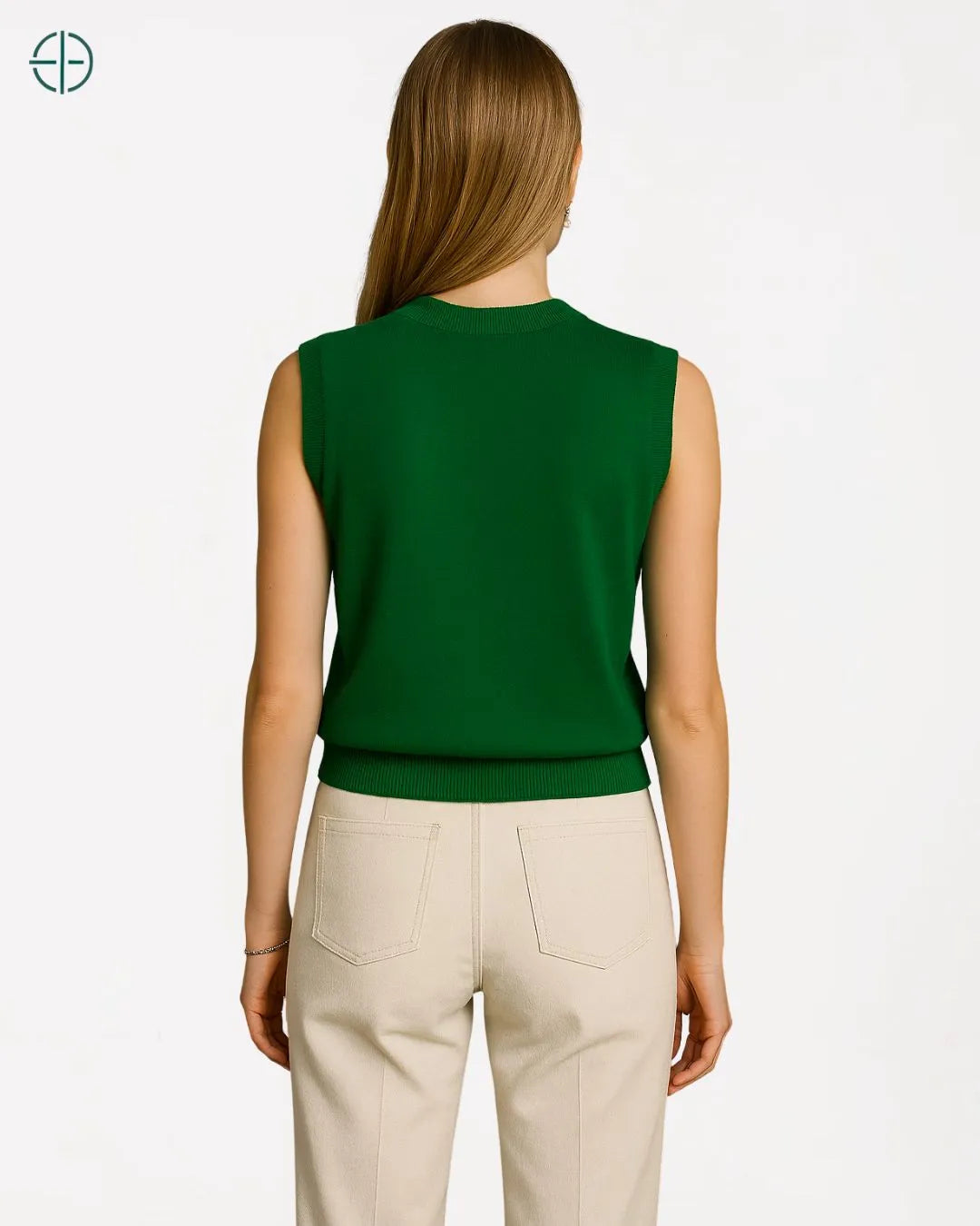 Colete Gola Alta 100% Caxemira | Rest Money™